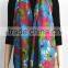 Flower Printed Viscose Big Scarf