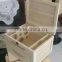 2015 Hot Selling Cheap Rectangle Pine Natural Handle Wholesale Custom Wooden Wine Box