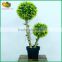 mini artificial topiary frame grass ball tree for garden decoration