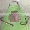 vintavge canvas tool apron ,tool apron made in guangzhou ,work apron with leather strim