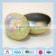 Egg shape tin box for Christmas gift packaging with attractive patterns