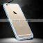 Clear PC back+tpu bumper case for iphone 6 plus