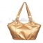 Fashion golden bag 2015 women PU leather handbag