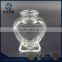 High quality 50ml heart shaped food storage glass jar with cork