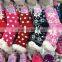 Top Quality Nice Sherpa Snowflakes Design Socks Plush Soft Cotton Non Slip Floor Socks