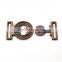 custom vintage metal alloy red copper dress buckle for lady