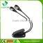 Fashionable Book Reading 2 Led Target Adjustable Led Mini Clip Book Light