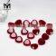 Faceted Heart Cut 18 x 18 mm Red Quartz Loose Jade Stone