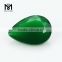 Loose Pear Machine Cut Natural Deep Green Agate Gemstone Price