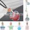 Mixed style glass vial pendant necklace miniature glass vial bottle to fill rice perfume decorative beads essential oil                        
                                                Quality Choice