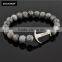  Wholesale Anchor Men Bead Bracelet Charm