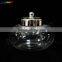 Ball Shape Glass Jar With Metal Colour Glass lid