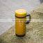 Office Use 420ml Glass Material Double Wall Coffee Tea Mug With Handle