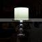 modern glass base and hemp rope table lamp with fabric shade table lights hot selling