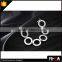 Silver Hoop Alloy Bracelet and Necklact Jewelry Set,
