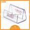 Single Pocket Acrylic Brochure Holder, Tabletop Acrylic Leaflet Holder