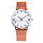 Minimalist leather men watch 6mm thin slim watches for men luxury watch 2016