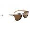 wholesale wooden bamboo round sunglasses translucent blue cat eye sun glass
