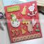 Christmas Holiday Santa Claus Stickers Chipboard Sticker