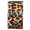 12Pcs Portable Cost-efficient Makeup Brush Kit Cosmetic Brush Set with Brown Leopard Folding Case