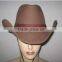 Plain Dyed Pattern and 100% Wool Material Cowboy Hat With String