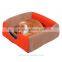 Pawhut Cream Orange 2 in 1 Pet Bed Cat House Sofa