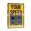 High quality road safety LED flashing warning signal light radar speed sign