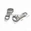Engraved Logo Zipper Pulls Custom Metal Zipper Pull Tabs For Leather Handbag