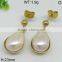 Newest Wholesale earring pearl in gold color