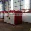 Powder coating curing ovens with overhead conveyor