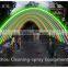 Outdoor led laminar jet fountain nozzle