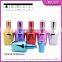 Customized 17ml empty uv gel colored perfume spray glass bottles with aluminum atomizer and aluminum cap for sale