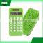 promotion custom mini portable plastic kids square pocket solar scientific counter calculator with maze game