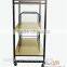Antique 3-tiers Floor Standing Metal & Wood Pallet Shoe Rack