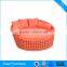 Outdoor Plastic Rattan Round Beach Sun Bed