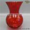 Factory Price Spray Red Glass Vases