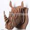 Modern overmantel decoration rhino head wall decor