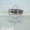 150ml clear glass spice jar with plastic rack