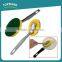 Toprank Wholesale Strong Decontaminating Kitchen Cleaning Sponge Scourer Round Green Scouring Pad Sponge With Handle