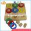 Wholesale educational wooden geometric blocks toy beautiful wooden geometric blocks toy W13E016