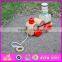 2015 Kids Toys Educational Pull Cart Wooden Block Toy,Wooden Colorful Block Pull Toy,Small pull line block toys for sale W05B089