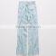 Wide Leg Pants Women Fashion Long Plain Dyed Chambray Pant Wholesale Custom Wide Leg Yoga Pants