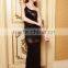Lastest sexy beautiful black one shoulder cocktail dress