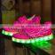 Hot Selling 2017 LED Kids Yeezy Light Shoes Glowing flashing shoes
