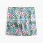 MGOO Hot Sale Men Jungle Floral Printing Shorts Stretch Breathable Mesh Lined Board Short