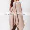 Pink Hooded Cashmere Knitted Shawl Poncho 2016