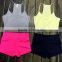 Runwaylover Hot Sale 2017 Ladies Sleeveless 100% Cotton Yoga Sport Crop Tops