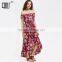 Scarlet 2017 irregular hem and off-shoulder chiffon ladies long dress