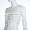 latest design girls top Polyester Crop Top and Lace Up Sleeveless Nightclub Top
