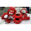 ductile iron grooved rigid couplings with UL and FM